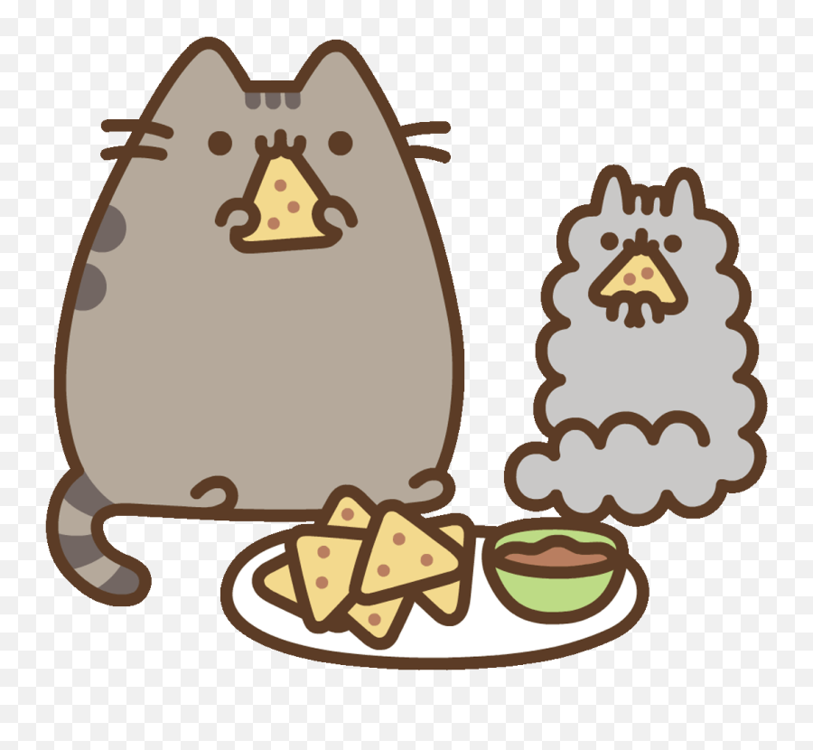 Here Is A Gif Meme 4 Your Texts Pusheen - Transparent Cute Animals Gif Emoji,Pusheen The Cat Emoji