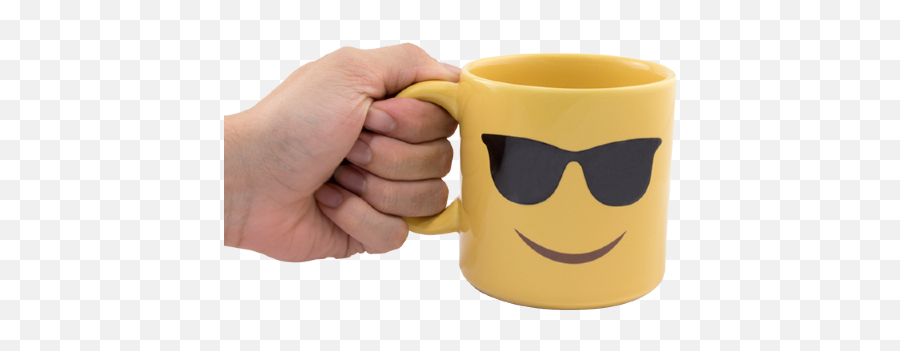 Caneca - Emoji Óculos Tualua Presentes Diferentes Serveware,Almofadas De Emoji