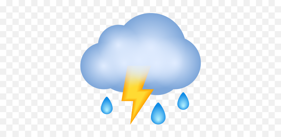 Cloud With Lightning And Rain Icon - Language Emoji,Cloud With Rain Emoji