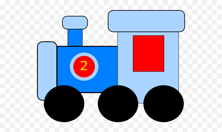 Train Clip Art Dromgcp Top - Clipartix Blue Train Red Train Png Emoji,Thomas The Tank Engine Emoji