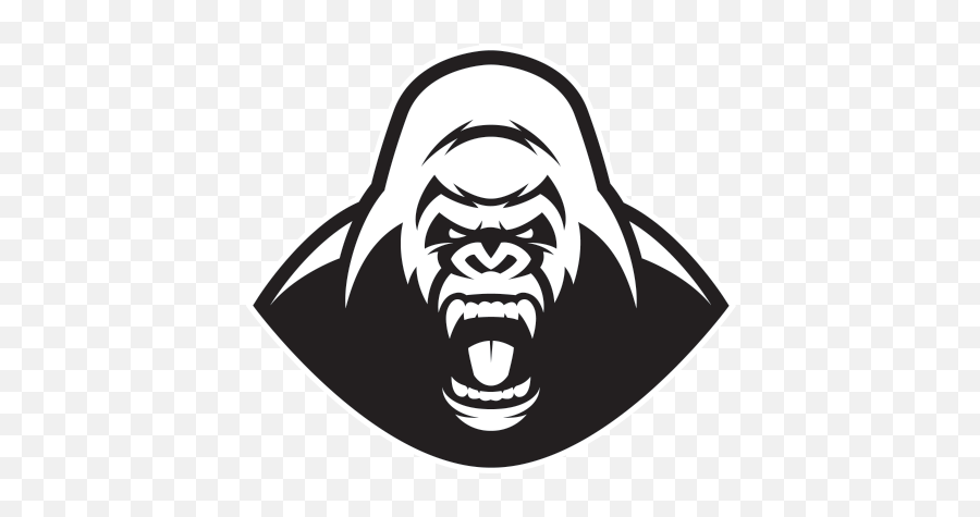 Angry Gorilla Logo Png Image With No - Angry Gorilla Vector Emoji,Gorilla Emoji