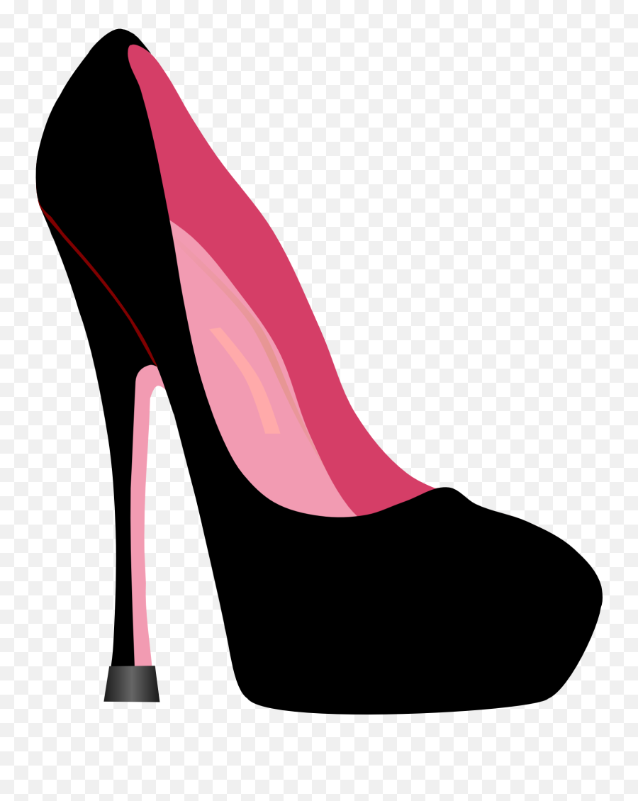 Black Stiletto Shoes - Heel Vector Emoji,Emotions Footwear