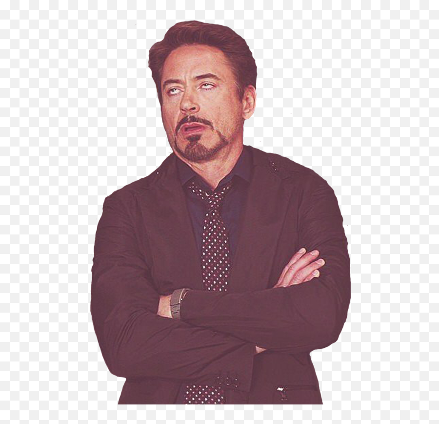 Download Robert Downey Jr Eye Roll - Rolling Eyes Meme Emoji,Facebook Robert Downey Emotion