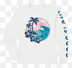 Womens Big Waves Crusher Long Sleeve Emoji,Peace Sign Emoji T Shirts For Sale