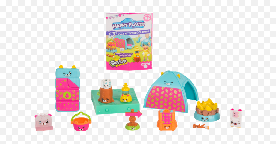 Shopkins Happy Places Season 4 U2013 Products U2013 Kids Time - Cozy Kitty Shopkins Happy Place Emoji,Emoji Movie Happy ,eal