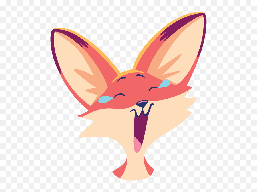 Happy Fox Stickers - Language Emoji,Red Fox Emoticon Tongue Sticking Out