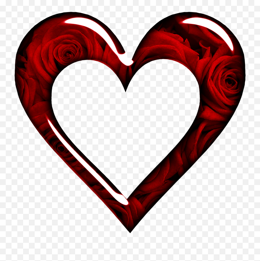 Free Heart Image Transparent Background Download Free Heart - Transparent Rose Heart Png Emoji,Heart Emojis Bratz