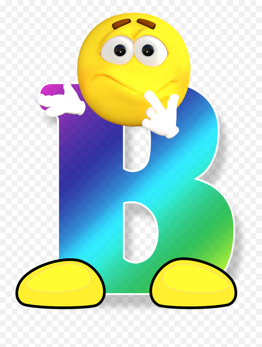 Abc Alphabet Smiley - Letter B Alphabet Smiley Emoji,Emoji Letters