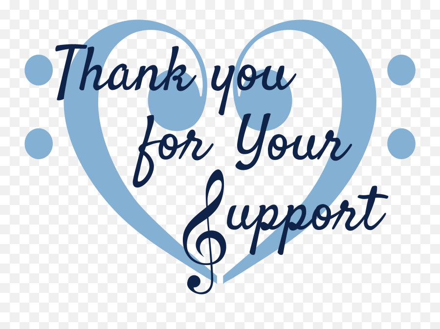 The Gilbert Jackson Chorale Thanks You For Your Support - Thank You Support Png Emoji,How To Open Emoji Bracelet