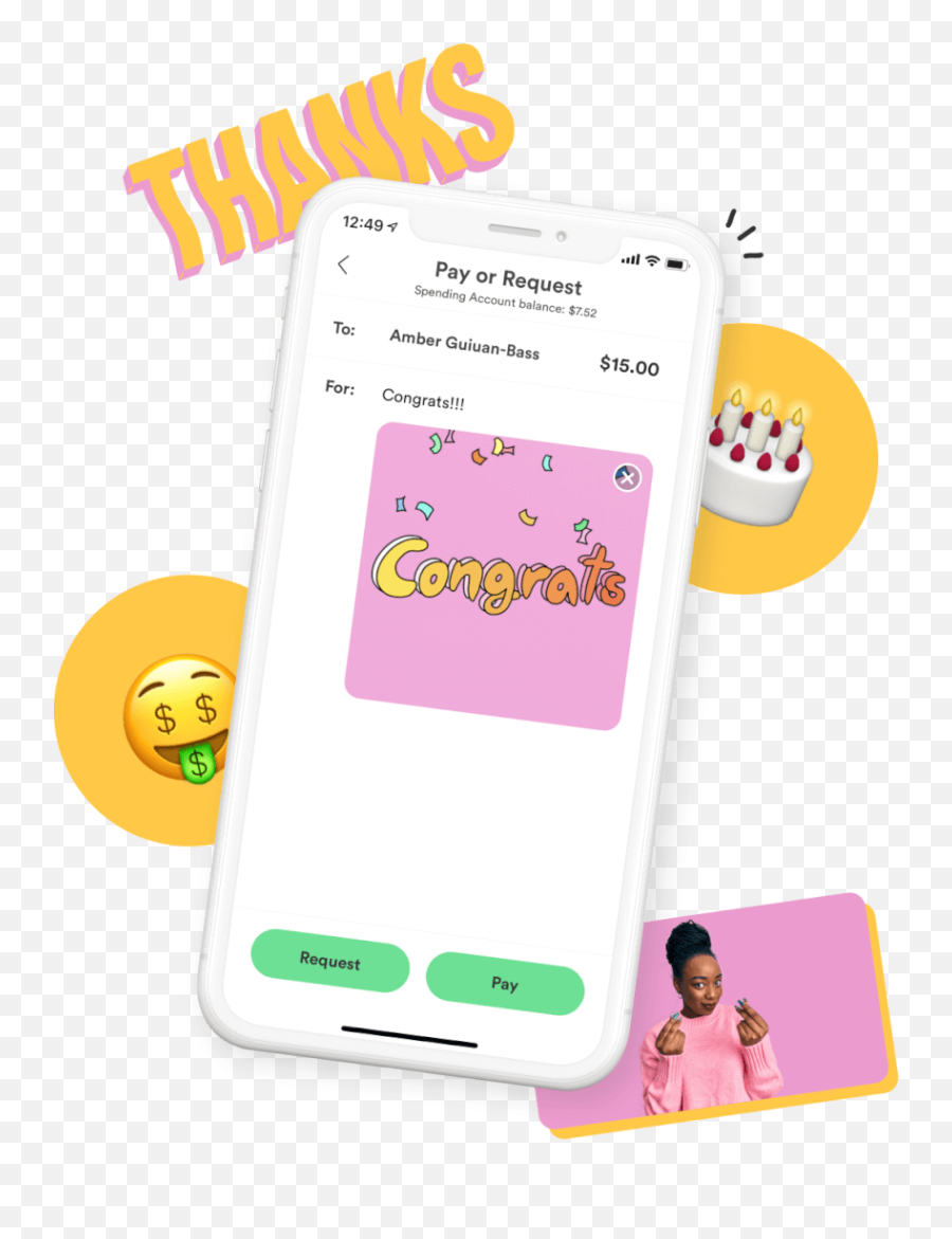 Pay Anyone Chime - Smartphone Emoji,Phone And Money Wallet Emoji