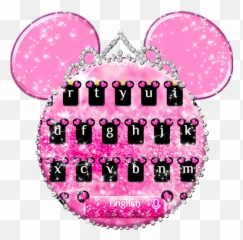 Download Pink Cute Minny Bowknot Keyboard Theme On Pc U0026 Mac - Girly Emoji,Superstar Emoji