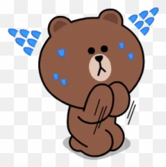 Line Friends Stickers 1 Whatsapp Stickers - Stickers Cloud Line Friends Sticker Emoji,Cavalier King Charles Spaniel Sticker Emoji