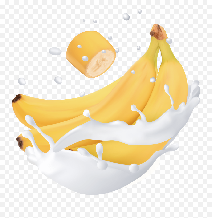 Banana Drop Milk Splash Spilled - Banana Milk Splash Png Emoji,Iphone Emojis Banana Vector