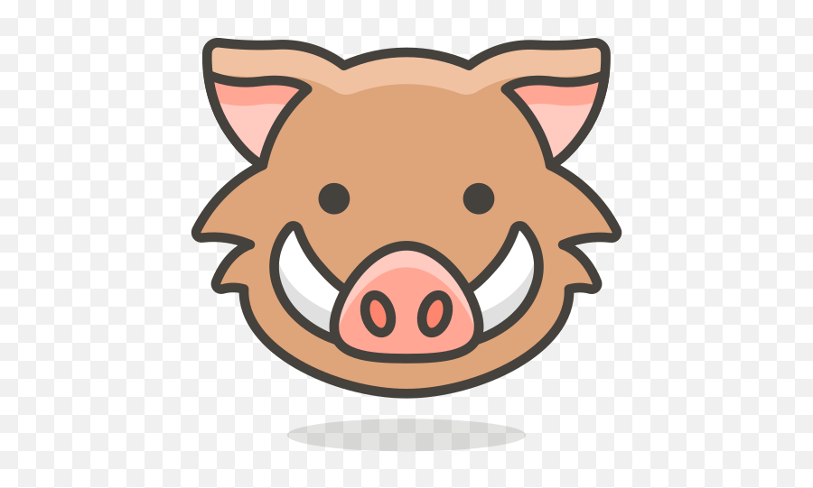 Boar Free Icon Of 780 Free Vector Emoji - Wild Boar Emoji,Pig And Person Emoji