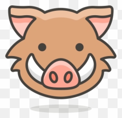 Boar Free Icon Of 780 Free Vector Emoji - Wild Boar Emoji,Pig And Person Emoji