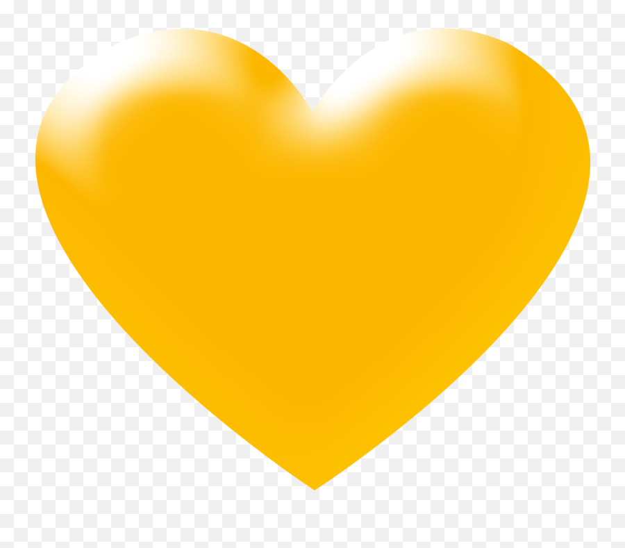 Yellow Heart - Yellow Heart Transparent Background Emoji,Yellow Heart Emoji