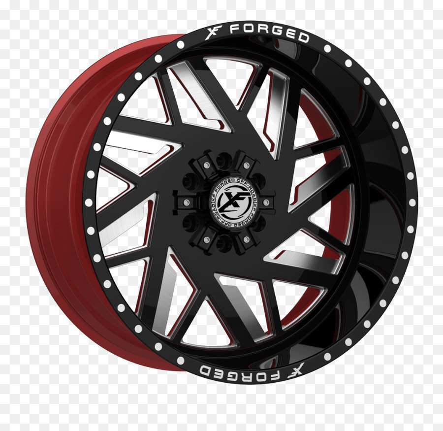 Xf Offroad Forged Xfx - 306 Gloss Black And Milled With Red Xfx 306 Wheels Emoji,Work Emotion Deep Concave Black 18x10.5