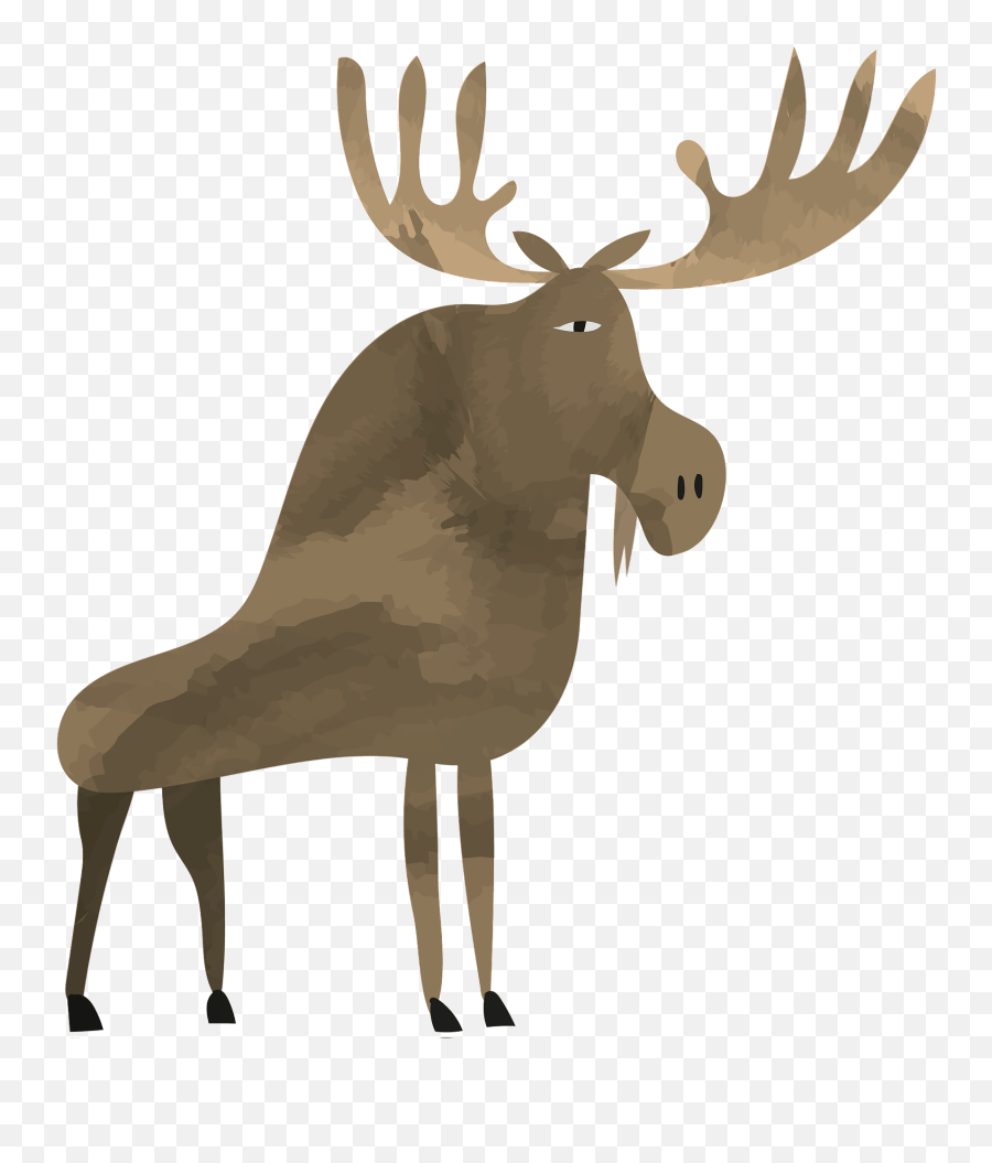 Moose Clipart - Moose Antlers Clipart Emoji,Moose Emoji