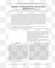 Pdf Vygotskyu0027s Scientific Psychology Terra Incognita By - Document Emoji,Psycholog Emotions Deep Thoughts