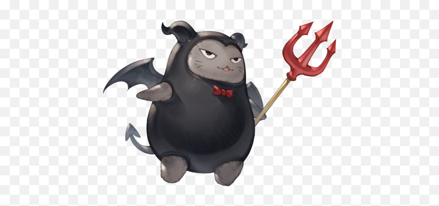 Black Winged Creature - Granblue Fantasy Wiki Emoji,Pitchfork Bear Emoticon