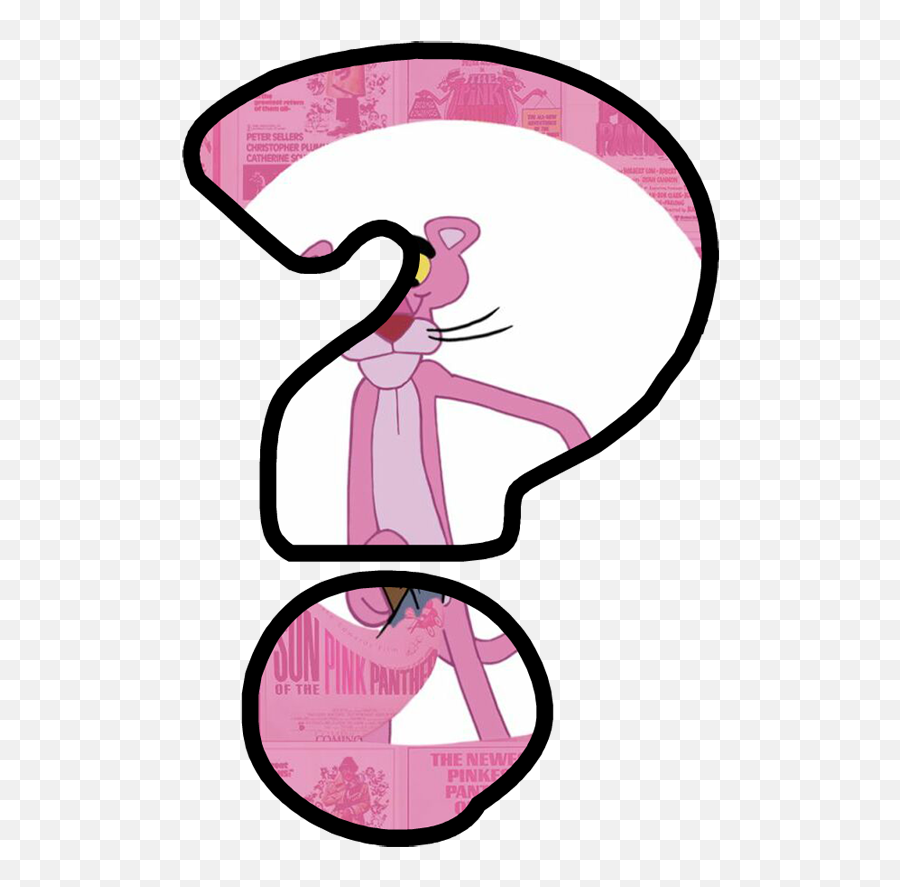 Pink Panther Question Mark Clipart - For Women Emoji,Panthers Emoji