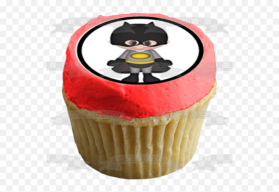 Superman Supergirl Wonder Woman Batman Robin Pow Edible Cupcake Topper Images Abpid00074 Emoji,Batman And Robin Emoticon