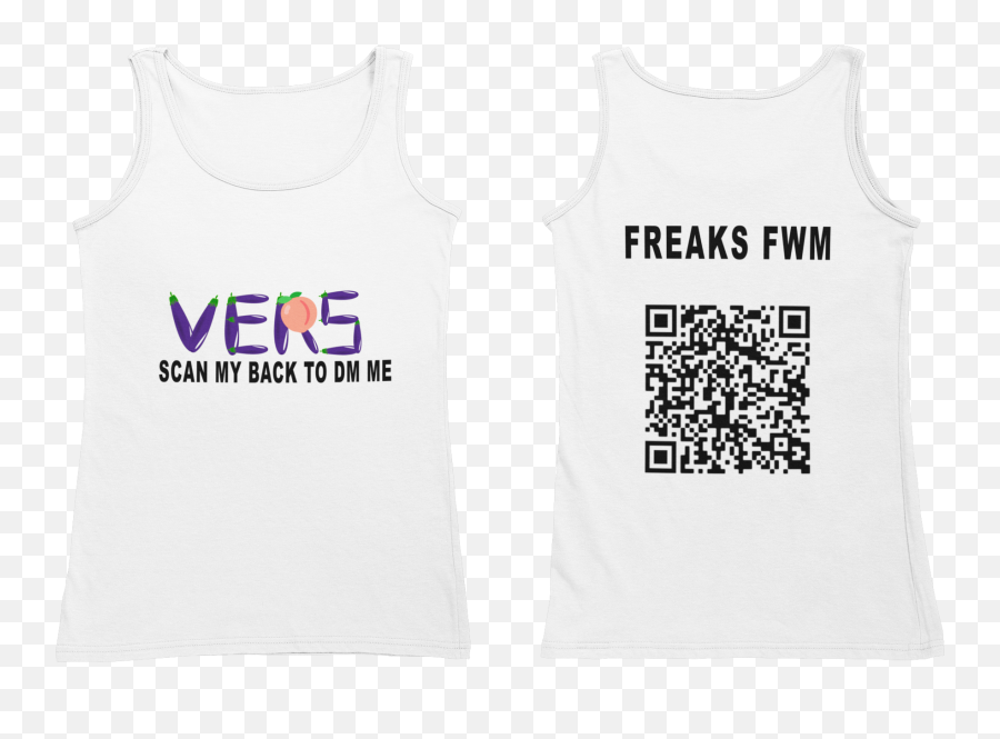 Versatile Emoji Scannable Dm Me Tank Top Unisex U2013 Thotswag,Freak Emoji