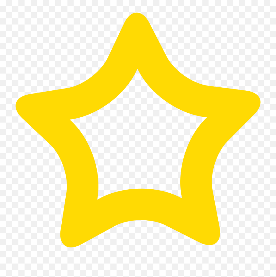 Renew Law Emoji,Star Emoji With No Outline
