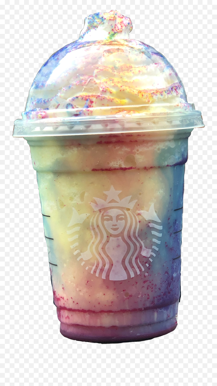 Starbucks Frappuccino Rainbow Sticker - Drink Lid Emoji,Frappuccino Emoji