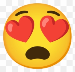 Twitter Emoji,Heart Eye Emoji Large
