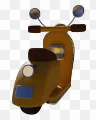 Stylized Vespa Motorcycle In Cartoon Style 3d Model Emoji,Moto Emoji