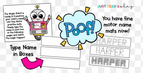Free Editable Name Practice Activities For Preschoolers - Dot Emoji,Dab Emoji Copy And Paste