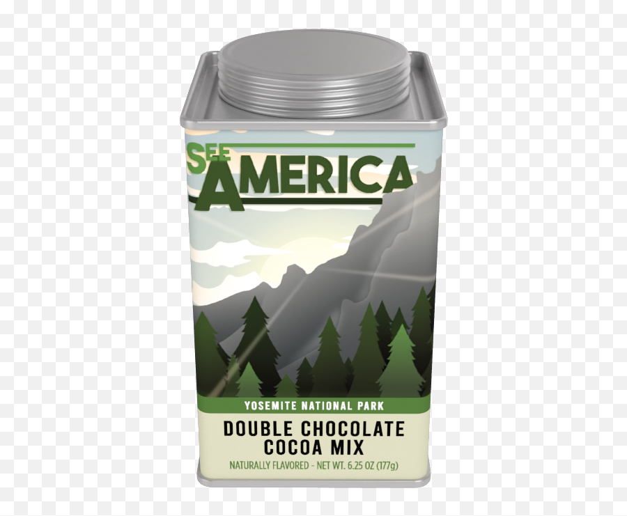 See America Yosemite National Park Double Chocolate Cocoa - Tin Emoji,Yosemite Emoji