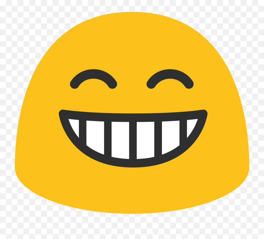Fileemoji Grinning Facesvg - Wikimedia Commons Android Transparent Laughing Emoji,Goggle Emoji