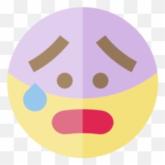 Emoticons Emoji Feelings Smileys Worried Icon - Worried Flat Icon,Worried Emoticon