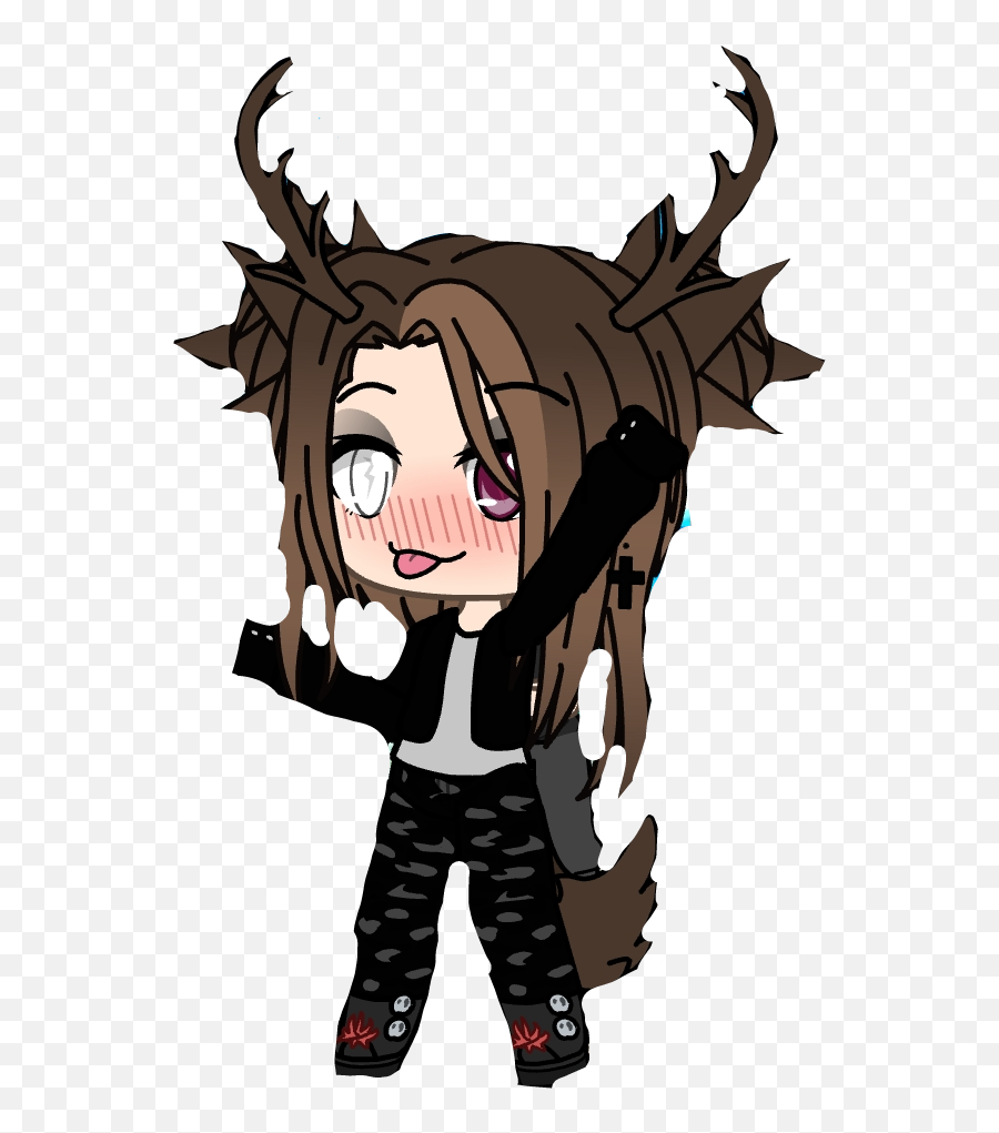 Gacahrock Rock Gacha Gachalife Sticker By Imamdayana - De Gacha Life De Rock Emoji,Emoji De Rock