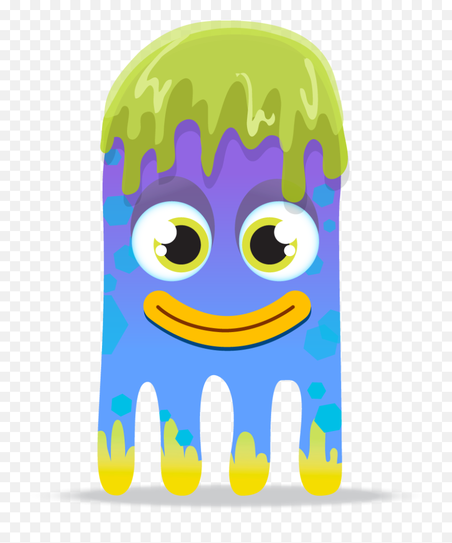 Cartoon Octopus With Mucus On The Head - Avatar Blue Class Dojo Emoji,Facebook Octopus Emoticon