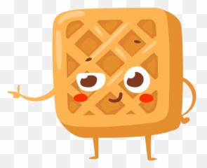Waffle Waffles Sticker - Cartoon Waffle Emoji,Have A Waffle Emoticon