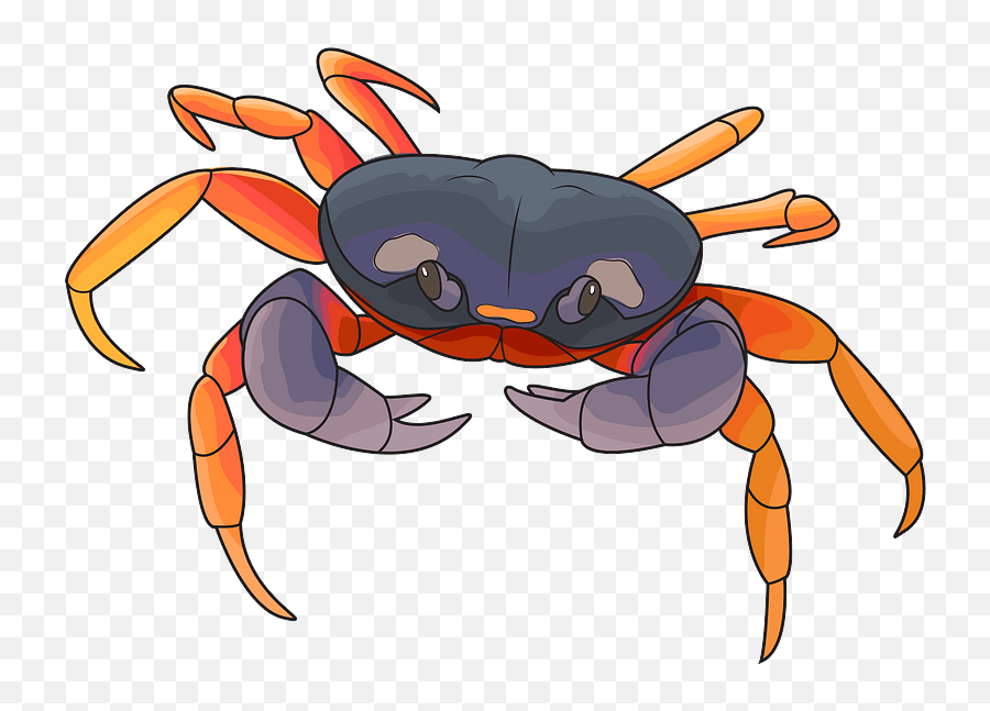 Freshwater Crab Transparent Cartoon - Jingfm Halloween Crab Emoji,Crab Emoji