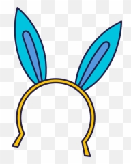 Bunny Ears Headband Clipart - Bunny Ears Headband Picee Transperent Emoji,Emoji Headband