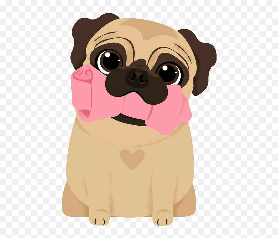 Pet Dog Pug Cute Animal Cachorro - Pug Animated Emoji,Pug Emoji Android