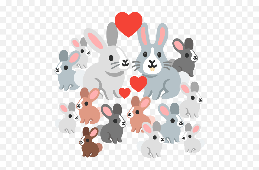 Lauren Gawne On Twitter Sure Ios Might Have Clubhouse But - Animal Figure Emoji,Rabbit Heart Emoticon