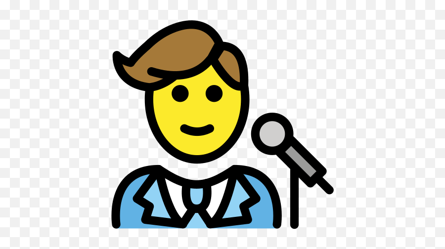 Man Singer Emoji - Singer,Singing Emoji