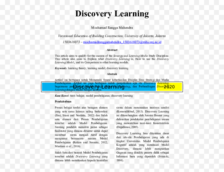 Discovery Learning Adalah - Document Emoji,Pepehands Emoji Copy Paste