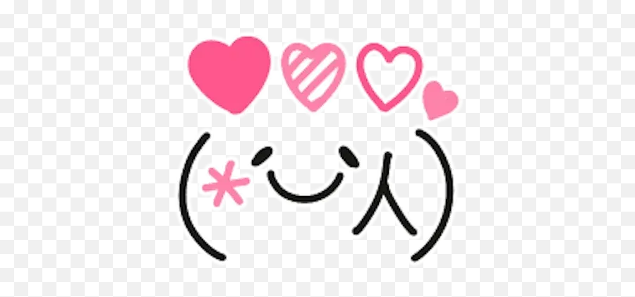 Kawaii Emoji Whatsapp Stickers - Happy,Anime Emoticons