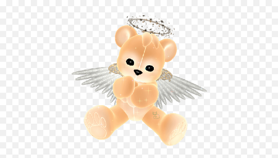 Glitter Graphics Graphic Glitter Graphics Bear Images - Teddy With Angel Wings Gif Emoji,Sparkle Emoji