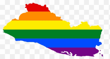 1 El Salvador800px Lgbt Flag Map Of El Salvador - El Flag Map Of El Salvador Emoji,Bandera De El Salvador Emoticon