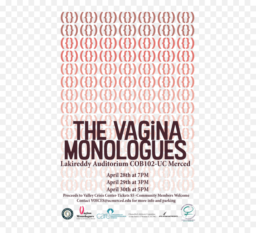 The Vagina Monologues At Uc Merced Chancelloru0027s Advisory - Language Emoji,Different Emotions Monologue