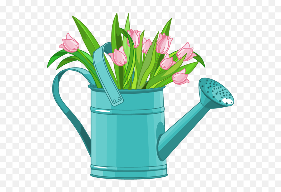Plant Clipart Watering Can Plant - Clip Art Watering Can And Flowers Emoji,Watering Can Emoji
