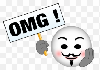 Anonymous Emoji - Happy,Anonymous Emoji